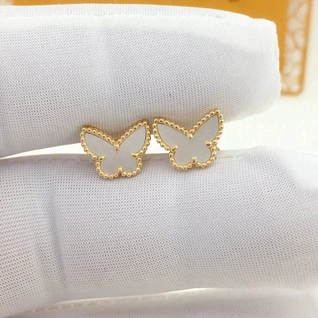 VCA SWEET BUTTERFLY MOP EARSTUDS