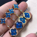 LOUIS VUITTON STAR AND SUN AGATE DIAMOND EARRINGS
