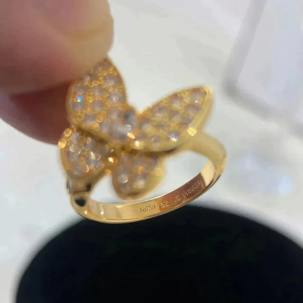 VCA BUTTERFLY DIAMOND RING