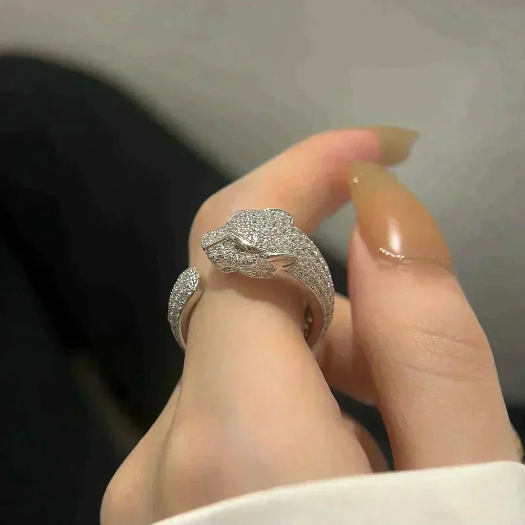 CARTIER PANTHERE 5.5MM ALL DIAMOND RING