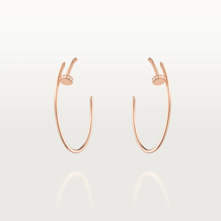 CARTIER JUSTE EARRINGS DIAMONDS 1.8MM