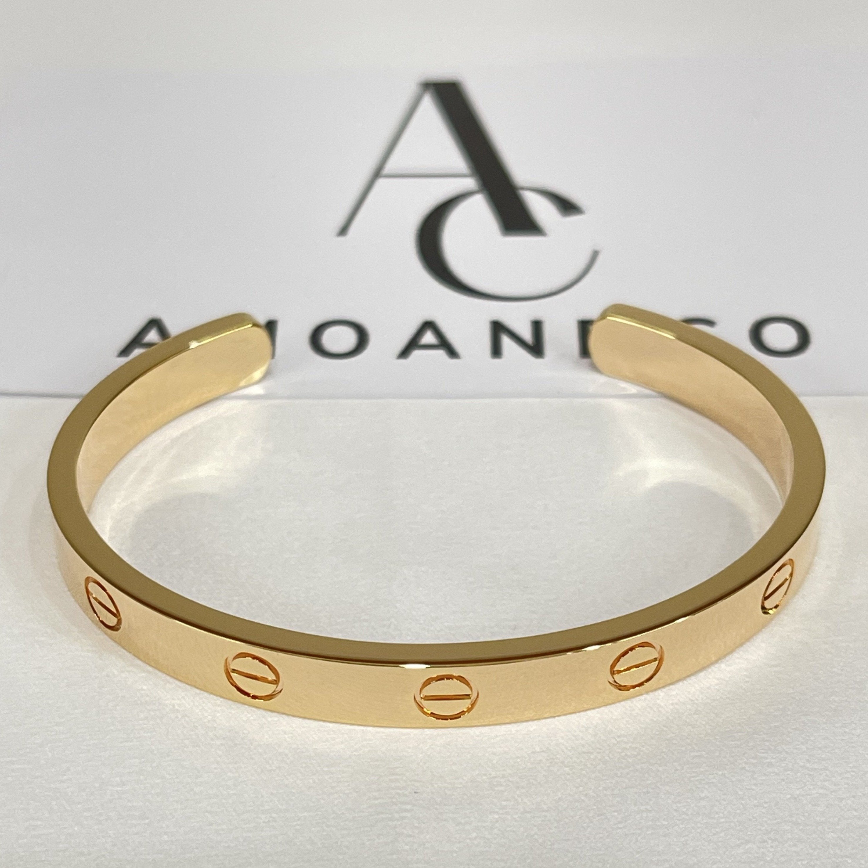 CARTIER LOVE BRACELET 6.1MM OPEN CUFF