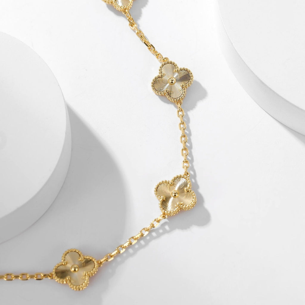 VCA CLOVER 10 MOTIFS LASER NECKLACE