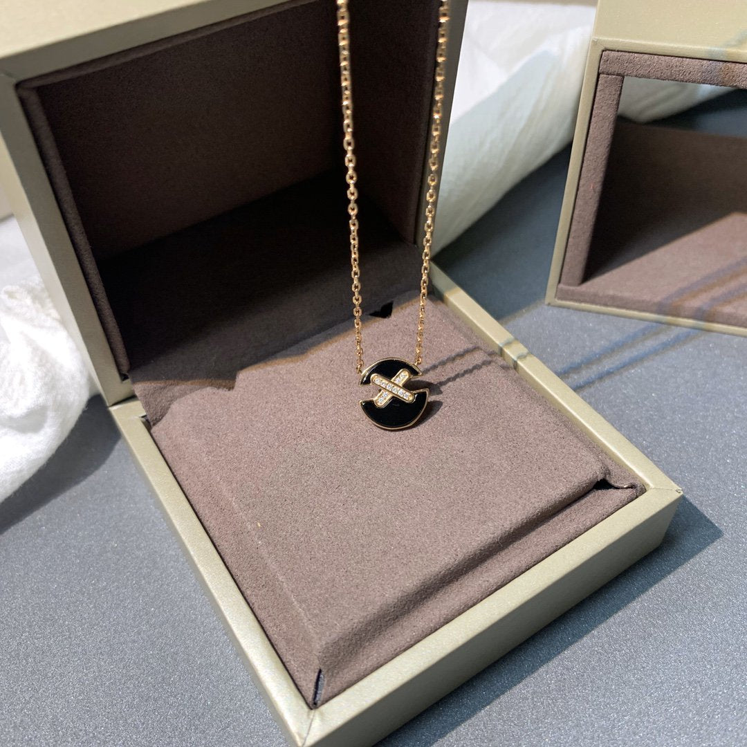 CHAUMET JEUX DE PINK GOLD DIAMOND NECKLACE